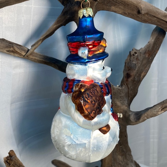 Christopher Radko Disney Winnie the Pooh Snowman Holiday Christmas Ornament 1998 - Picture 5 of 11